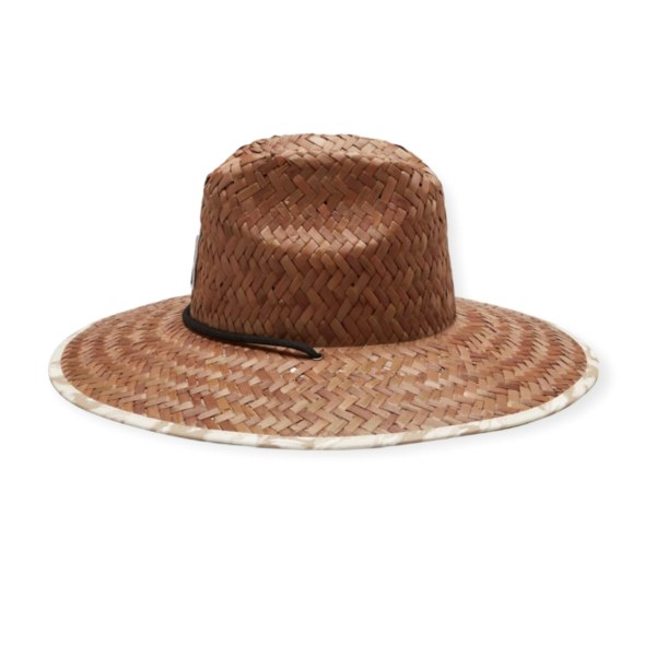 BRIXTON/ブリクストン ALPHA SQUARE SUN HAT/ストローハット・Toffee/Off White 3