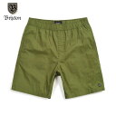 BRIXTON/ブリクストン TEADY ELASTIC WAISTBAND SHORTS/イージーショーツ・LEAF