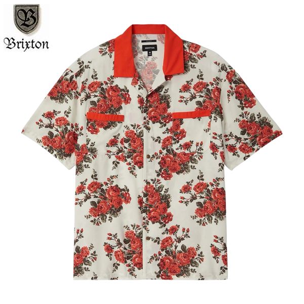 Rakuten - BRIXTON/ブリクストン LAFAYETTE SS WVN/ショートスリーブシャツ 01510・ROSE BUD