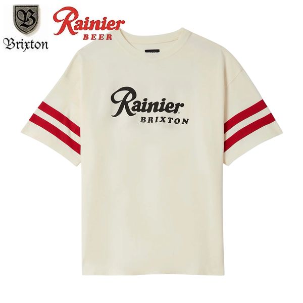 Rakuten - RAINIER×BRIXTON・RAINIER 1878 SS OVERSIZED/オーバーサイズTシャツ 17537・NATURAL
