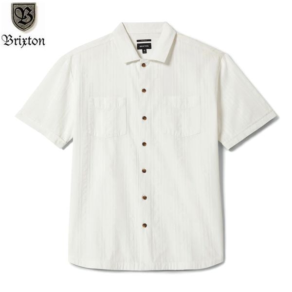 BRIXTON/ブリクストン THE VINTAGE SS WVN/ショートスリーブシャツ 22909・OFF WHITE