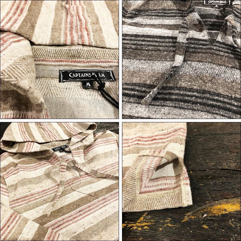 【半額セール50%OFF】CAPTAINS HELM/キャプテンズヘルム #MEXICAN HOODIE NEL-SHIRT/メキシカンフーディー・2color 3