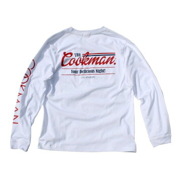 COOKMAN/クックマン Long sleeve T-shirts「Delicious Night」/ロングスリーブTシャツ・WHITE