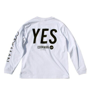 COOKMAN/クックマン Long sleeve T-shirts「YES」/ロングスリーブTシャツ・WHITE