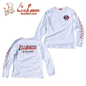 COOKMAN/クックマン Long sleeve T-shirts「Delicious Night」/ロングスリーブTシャツ・WHITE