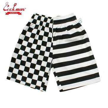 COOKMAN/クックマン Chef Short Pants/シェフショートパンツ・Crazy Checker & Border