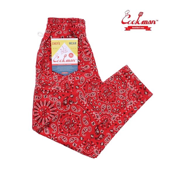 COOKMAN/クックマン Chef Pants/シェフパンツ・ 「Paisley」 Redのサムネイル
