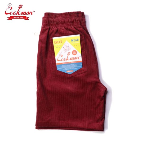 Rakuten - COOKMAN/クックマン Chef Short Pants/シェフショートパンツ・「Corduroy」 Wine Red