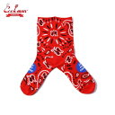 COOKMAN/NbN} Crew Socks/\bNXEPaisley Red