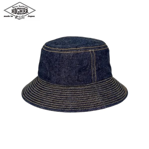 Rakuten - HIGHER/ハイアー 10oz SELVEDGE DENIM BUCKET HAT/セルヴィッチデニムバケットハット HT25005B