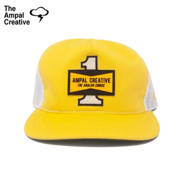 「MADE IN USA」THE AMPAL CREATIVE/ザ・アンパル・クリエイティブ CHAMPION Premium Gold Trucker-Snapback S293