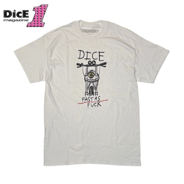 DICE MAGAZINE /ダイスマガジン DICE×WES LANG F.A.F. TEE/ Tシャツ WHITE