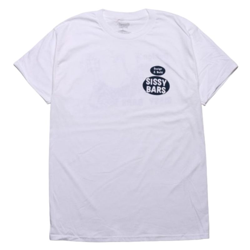 【セール30%OFF】GARBAGE WAGON x TRADITION CYCLES/ガベージワゴン SISSY BAR SS TEE/Tシャツ・WHITE