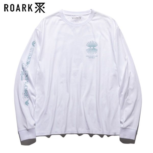 ROARK REVIVAL/ロアーク・リバイバル "SEEK & EXPLORE" LS TEE/ロングスリーブTシャツ【WHITE】RLTJ1102-WHT