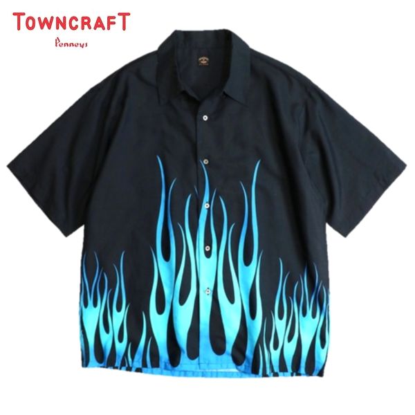 TOWNCRAFT/タウンクラフト CHICANO SS SHIRTS/チカーノシャツ・BLUE