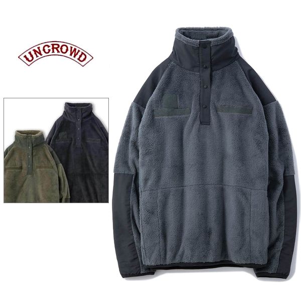 【期間限定20%OFF】UNCROWD/アンクラウド MILITARY FLEECE PULLOVER/ミリタリーフリースプルオーバー・3color