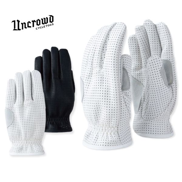 UNCROWD/アンクラウド LEATHER PUNCH MESH GLOVE/メッシュグローブ UC-112-022・2color