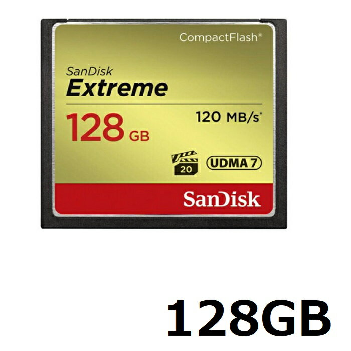 Sandisk CFカード コンパクトフラッシュカード Extreme 128GB SDCFXSB-128G-G46 コンパクトフラッシュ エクストリーム Compact Flash Card サンディスク 並行輸入品
