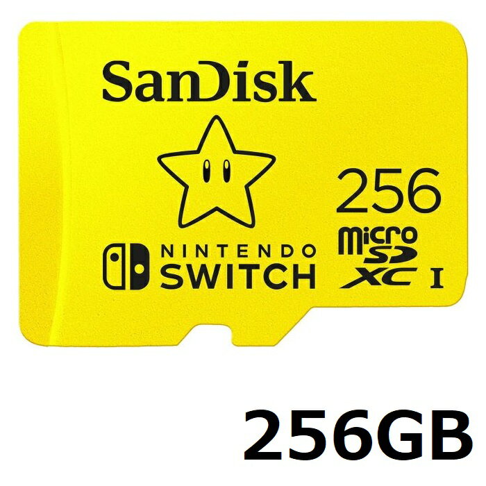 マイクロSDカード SDXCカード 256GB Sandisk Micro SDXC SDSQXAO-256G-GN3ZN 任天堂 Switch 正式ライセンス micoroSD サンディスク Class10 スイッチ用 並行輸入品