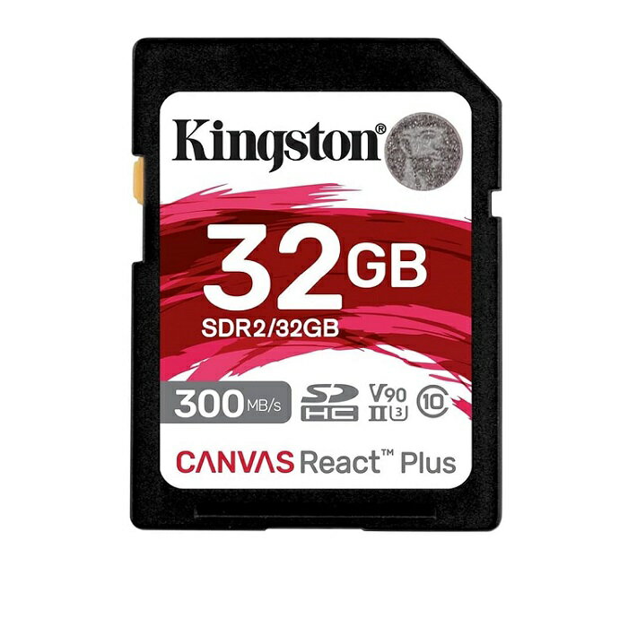 KINGSTONE キングストン SDXC SDカード Canvas React Plus SDR2/32GB SDXCカード SD メモリカード ビデオカメラ Class10 UHS-II 並行輸入品