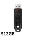 USB 512GB Sandisk Ultra USB 3.0 Flash Drive 512GB SDCZ48-512G-G46 tbVhCu USB[ TypeA f[^ۊ Ot TfBXN sAi