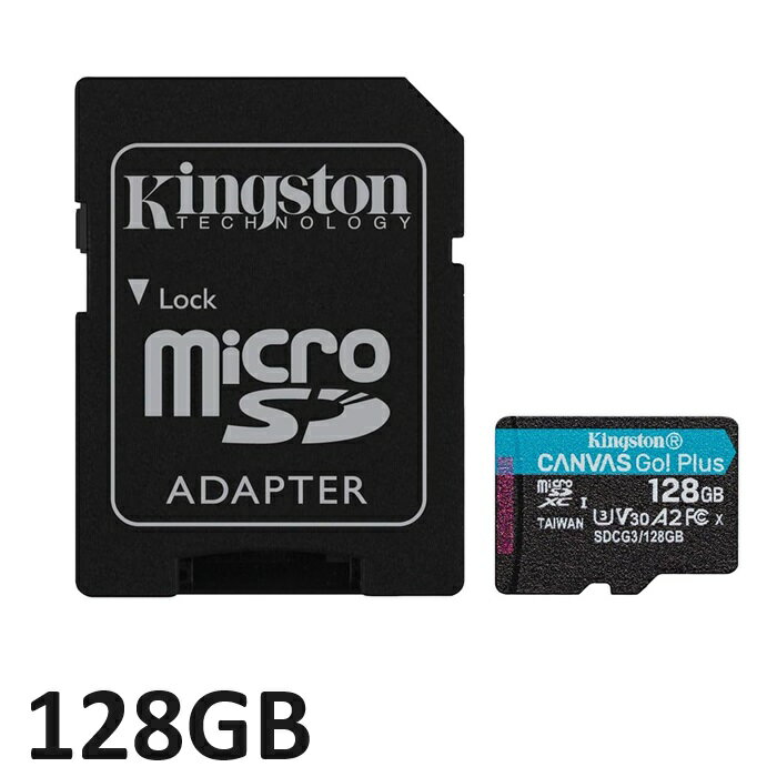 y}\Z[ P5{!z }CNSDJ[h microSD 128GB Kingstone Canvas Go! Plus microSD J[h SDCG3/128GB A_v^[t micoroSD LOXg UHS-I V30 sAi