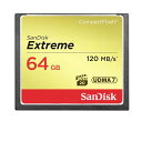 コンパクトフラッシュカード 64GB Sandisk CFカード Extreme 64GB SDCFXSB-064G-G46 コンパクトフラッシュ エクストリーム Compact Flash Card カメラ ビデオカメラ 一眼レフ サンディスク 並行輸入品