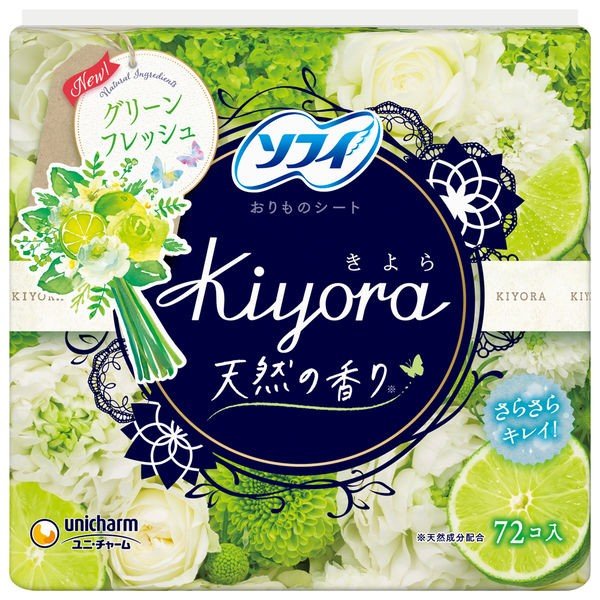 【BlackFriday P10倍!】 ソフィ Kiyora グリーンフレッシュの香り 72枚