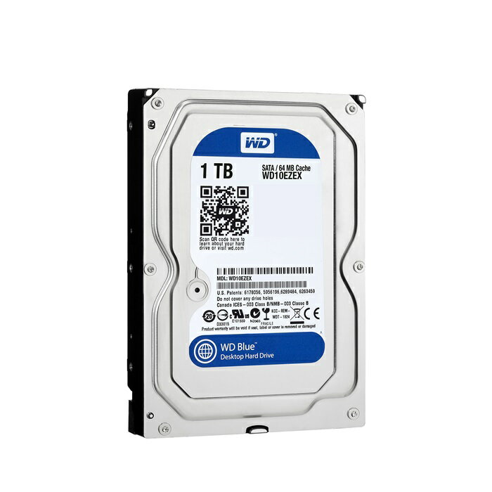 Western Digital WD BLUE HDD 1TB WD10EZEX 内蔵HDD ウエスタンデジタル WDブルー ハードドライブ SATA パソコン パソコン部品 PC 大容量 ドライブ BTO 業務用 ビジネス