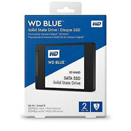 Western Digital WD BLUE SSD 2TB WDS200T2B0A 内蔵SSD ウエスタンデジタル WDブルー デスクトップ SATA パソコン パソコン部品 PC SSD ドライブ 速度アップ 青