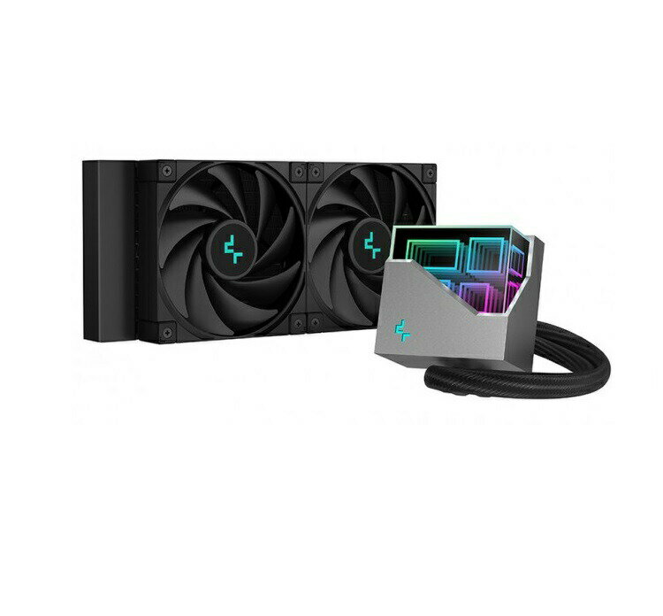 【BlackFriday P10倍!】 DeepCool LT520 ブラック 水冷クーラー ディープクール 240mm CPUクーラー パソコン FK120 ...