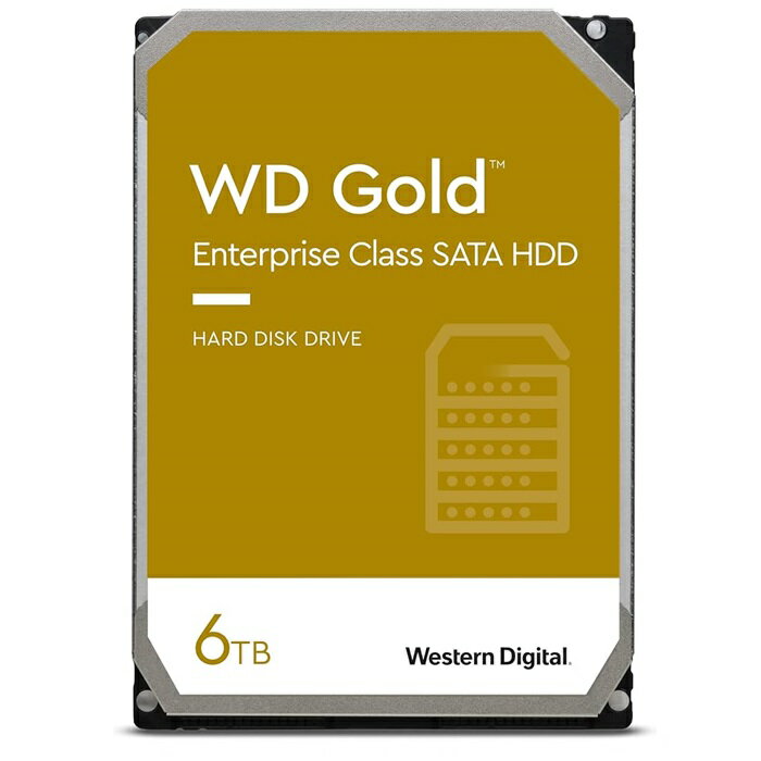 【マラソンセール中 P5倍!】 Western Digital WD GOLD WD6003FRYZ HDD 6TB 内蔵HDD ウエスタンデジタル WDゴールド ハードドライブ SATA パソコン パソコン部品 PC 大容量 ドライブ