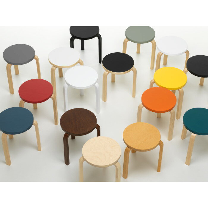 Artek/STOOL 60/スツール60/バーチ材/ナチュラルラッカー仕上げ/ペトロールラッカー 新生活 引っ越し 実用的 インテリア 【納期】約3〜4週間(メーカー欠品時を除く) [3]