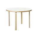 Artek 90A TABLE 90Aテーブル バーチ材 ナチュラルラッカー仕上げ ホワイトラミネート 新生活 引っ越し 父の日 実用的 インテリア 【納期】約3~4週間(メーカー欠品時を除く)