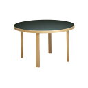 Artek(アルテック)/91 TABLE/91テーブル/バーチ材/ナチュラルラッカー仕上げ/ブラックリノリウム ダイニング テーブル 北欧 木 新生活 引っ越し 父の日 実用的 インテリア 【納期】約3~4週間(メーカー欠品時を除く)