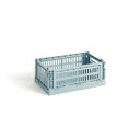 HAY(ヘイ)/Colour Crate S/カラークレート S/ダスティブルー コンテナ 収納 BOX ボックス 整理 リビング 洗面所 新生活 引っ越し 父の日 実用的 インテリア