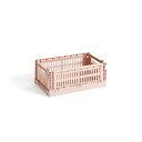 HAY(ヘイ)/Colour Crate S/カラークレート/ブラッシュ/Sサイズ/541438/Blush コンテナ 収納 BOX ボックス 整理 リビング 洗面所 新生活 引っ越し 父の日 実用的 インテリア
