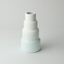 S&B Flower Vase High Plain White/Light Blue 花瓶 フラワーベース 花びん インテリア 雑貨 新生活 引っ越し 父の日...