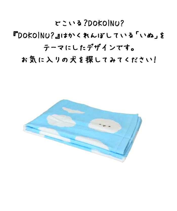 【送料無料】 DOKOINU ドコイヌ くも コットン100% フェイスタオル ブルー 水色 綿100% スポーツタオル 手拭きタオル ボディタオル 汗拭きタオル プレゼント ギフト マルチーズ ビションフリーゼ 犬 HO-41-563 TK034G-G frenchfrench-10012835 French French サンプル画像2