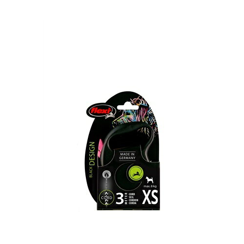 乐天商城 - 【お取り寄せ】 フレキシリード ブラックデザイン コード 3m XS ピンク ( 3mXS , ピンク ) ドイツ