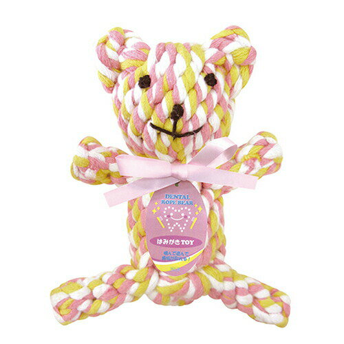 乐天商城 - 【お取り寄せ】 歯ミガキトイDENTALROPEBEAR PKxYE ( ピンク X イエロー )