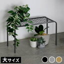 住まいスタイル アイアンプランタースタンド「TWILL」(ツイル) 大サイズ TW006幅60 高さ35 フラワースタンド 網 脚付き ガーデンラック 鉢置き 園芸ラック 花台 花置き棚 ガーデニング 屋外 室内 玄関 庭 ベランダ
