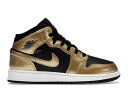 【今日だけ!!】1000円クーポン発行中!!Jordan Jordan 1 Mid SE Metallic Gold Black (GS) Jordan DR6967-071 大人も履ける キッズモデル ウィメンズ レディース スニーカー ランニングシューズ キッズスニーカー ベビーシューズ 19SX-20230922215248-030