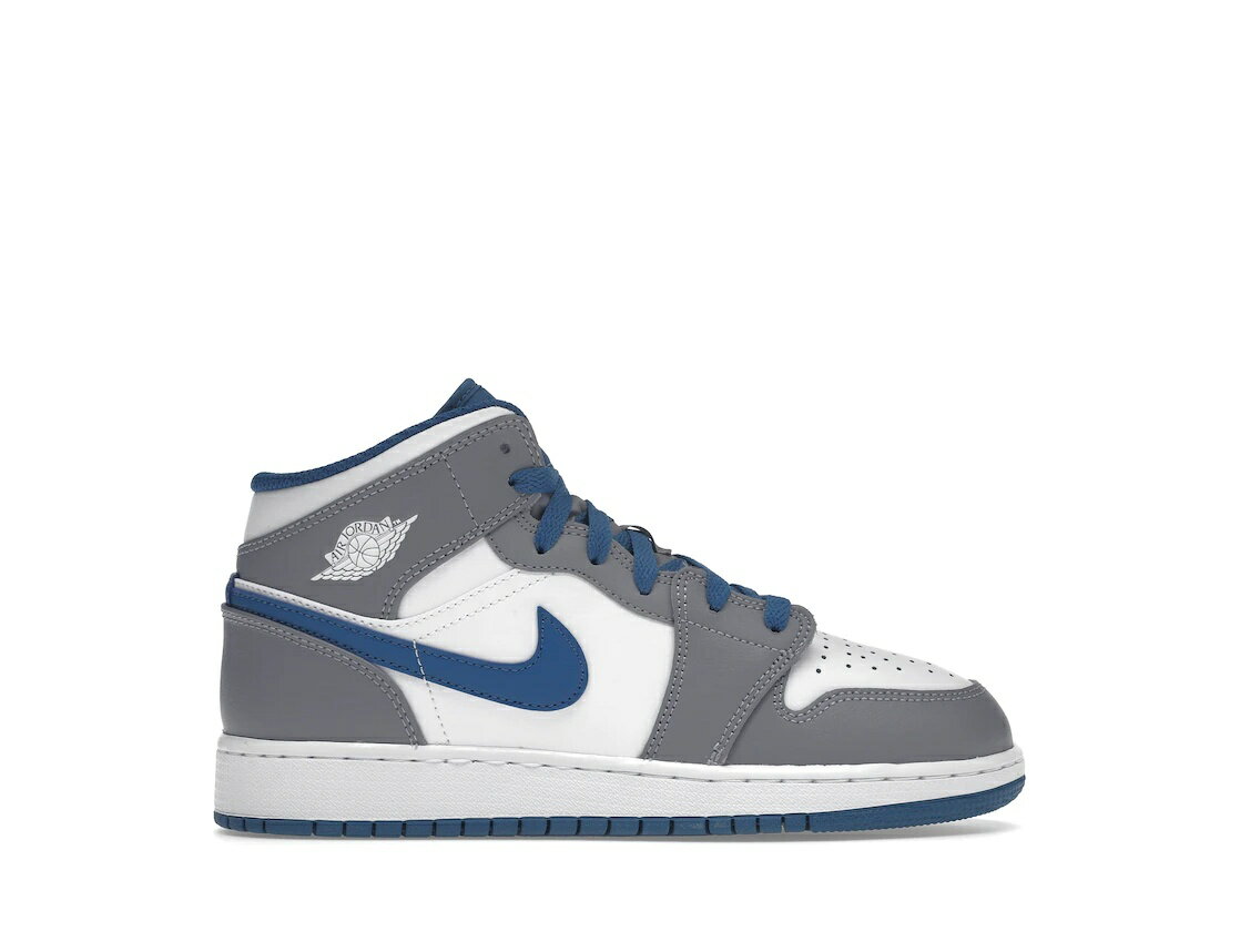 楽天セレクトショップFrenz【本日限り】1000円割引クーポン発行!!Jordan Jordan 1 Mid True Blue Cement （GS） Jordan DQ8423-014 大人も履ける キッズモデル ウィメンズ レディース スニーカー ランニングシューズ キッズスニーカー ベビーシューズ 19SX-20230922215248-039