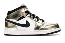 本日限り【1000円OFFクーポン】Jordan ナイキ GS エアジョーダン1 ミッド “メタリックゴールド ブラック ホワイト“ Jordan 1 Mid ...