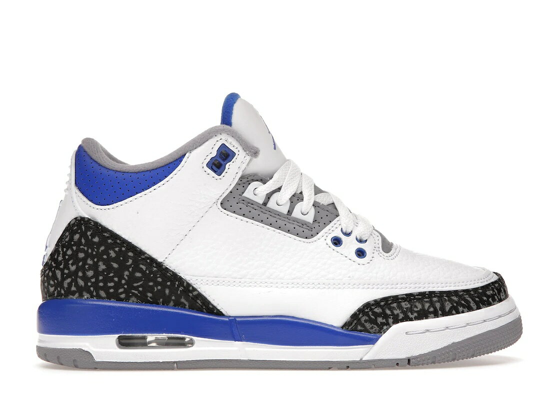 楽天セレクトショップFrenz【今だけ500円割引クーポンあり!!】Jordan ナイキ GS エアジョーダン3 “レーサーブルー“ Jordan 3 Retro “Racer Blue （GS）“ Jordan 398614-145 大人も履ける キッズモデル レディース スニーカー キッズスニーカー ベビーシューズ 19SX-20230922215248-091