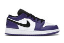 本日限り【1000円OFFクーポン】Jordan ナイキ GS エアジョーダン 1 ロー “コート パープル/ホワイト“ Jordan 1 Low “Court...