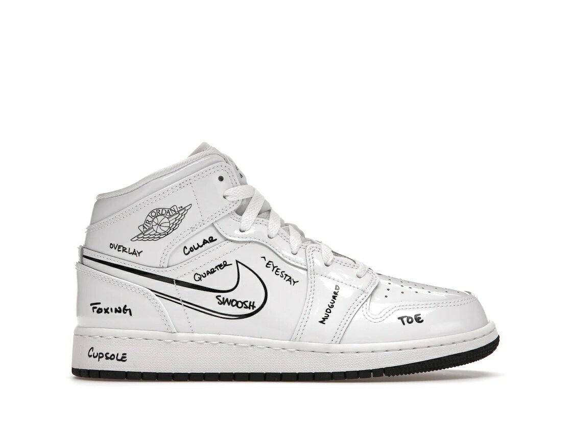 楽天セレクトショップFrenzマラソン【1000円割引】クーポン!!Jordan ナイキ GS エアジョーダン1 ミッド “スニーカースクール“ Jordan 1 Mid “Schematic （GS）“ Jordan DQ1864-100 大人も履ける キッズモデル レディース スニーカー キッズスニーカー ベビーシューズ 19SX-20230922215248-157