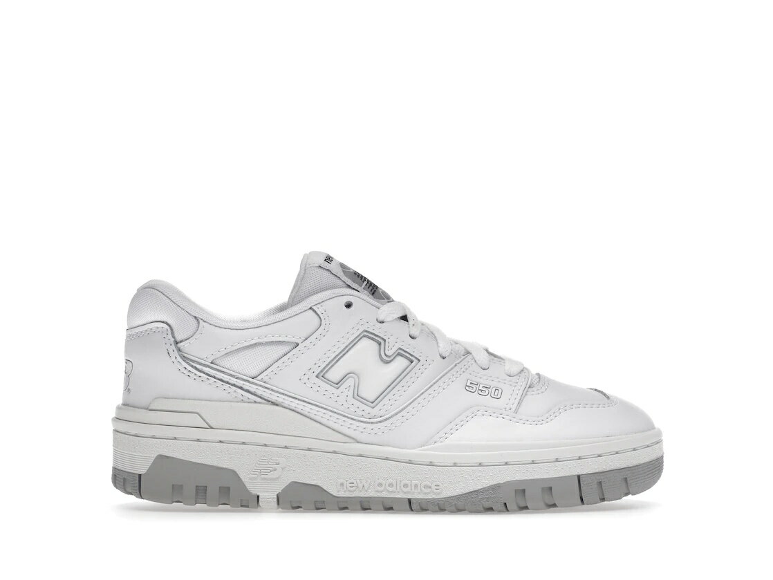 楽天セレクトショップFrenz【本日限り】1000円割引クーポン発行!!New Balance New Balance 550 White Grey （GS） ニューバランス GSB550PB 大人も履ける キッズモデル ウィメンズ レディース スニーカー ランニングシューズ キッズスニーカー ベビーシューズ 19SX-20231011105714-006