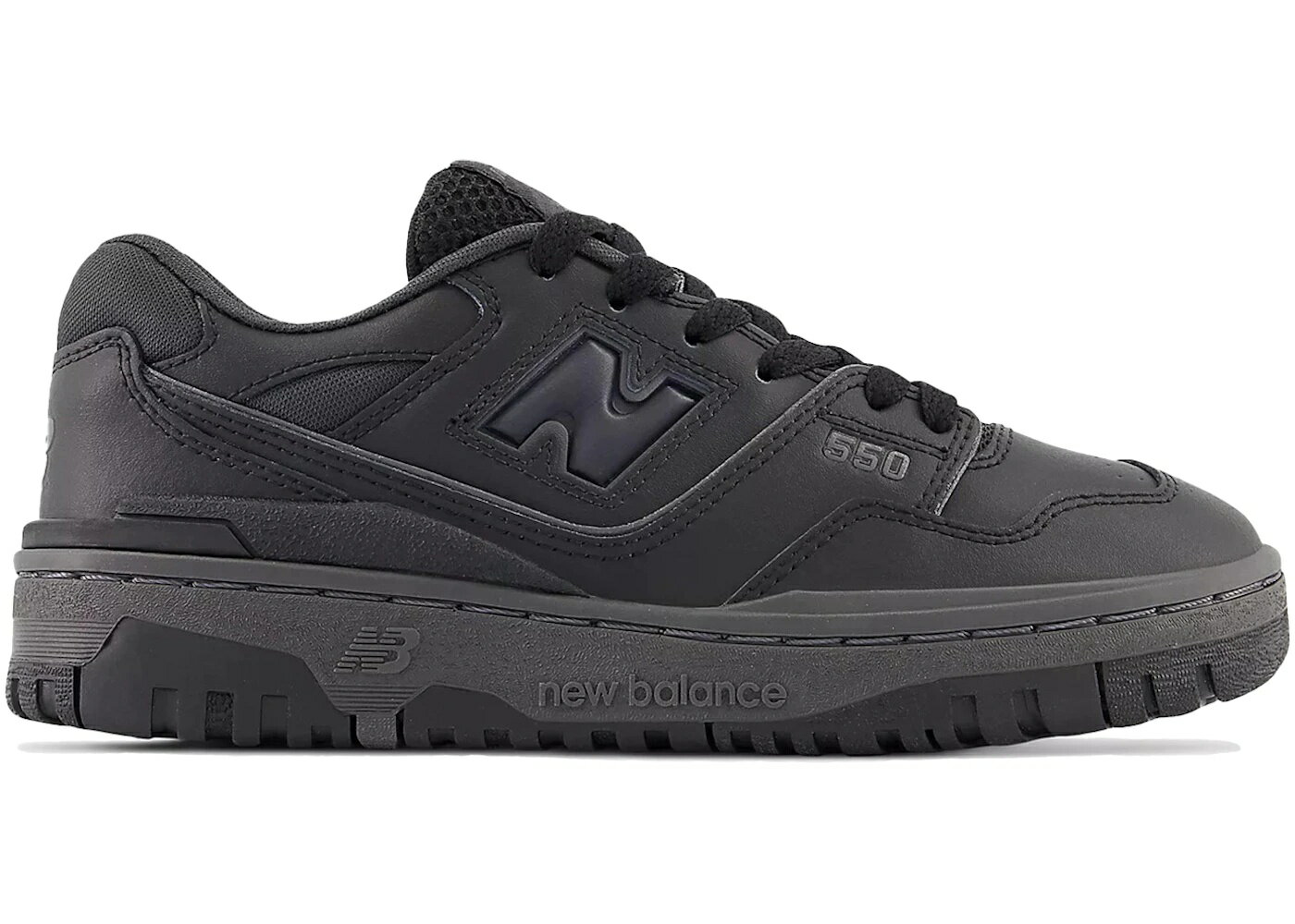 楽天セレクトショップFrenz【本日限り】1000円割引クーポン発行!!New Balance New Balance 550 Triple Black （GS） ニューバランス GSB550BB 大人も履ける キッズモデル ウィメンズ レディース スニーカー ランニングシューズ キッズスニーカー ベビーシューズ 19SX-20231011105714-013